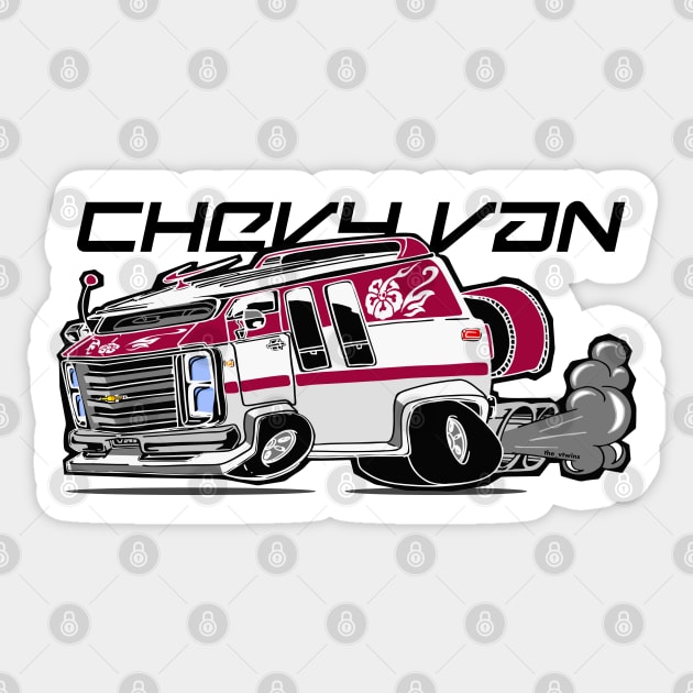 Chevy Van Sticker by the_vtwins